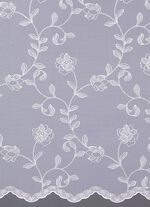 Vorhang Blumenranke mit Universalschienenband 