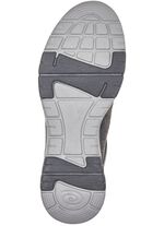 ELENA EDEN Sneaker mit gl&auml;nzend bedrucktem Elastikmaterial TORF-GRAU