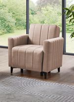 Frei im Raum aufstellbare Polstermöbel mit Bettfunktion BEIGE