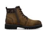 Rieker, gefütterte Herren-Boots, Winterschuhe, Weite H, mit Reissverschluss COGNAC