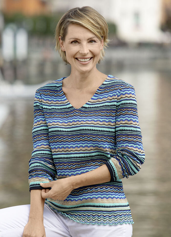 Pullover mit nachhaltig recycelter Baumwolle