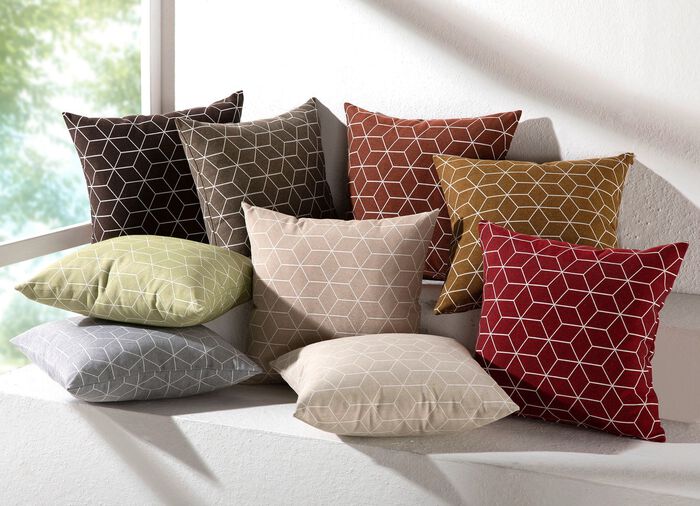 Moderne Kissenbezüge in Jacquard-Qualität BEIGE