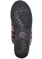 Zweierpack, gef&uuml;tterte Herren-Hausschuhe, mit Wolle 