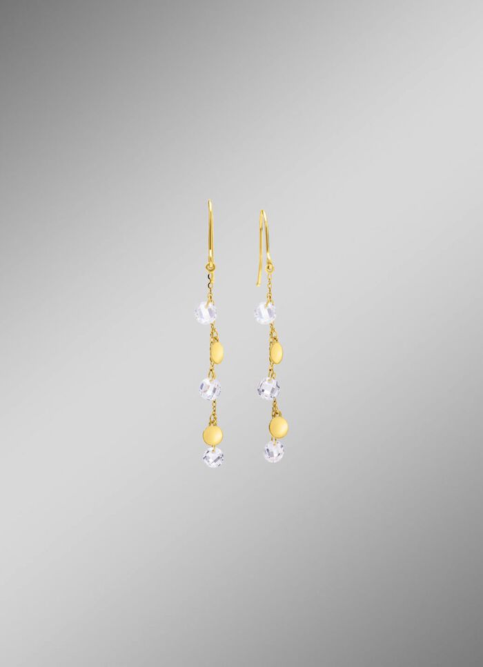 Stilvolle Ohrhaken mit Zirkonia 