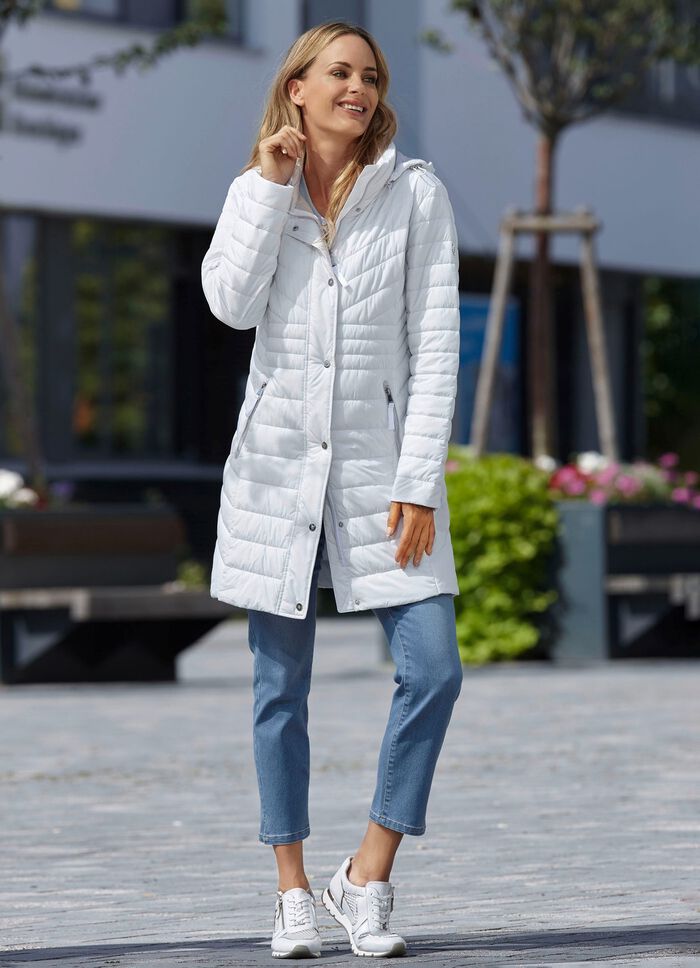 Funktions-Kurzmantel mit abnehmbarer Kapuze 