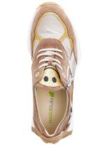 Waldl&auml;ufer Sneaker mit frecher Glitzer-Applikation TAUPE-GOLD