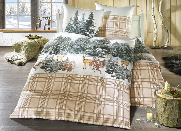 «irisette» Bettwäsche-Garnitur Winterlandschaft 