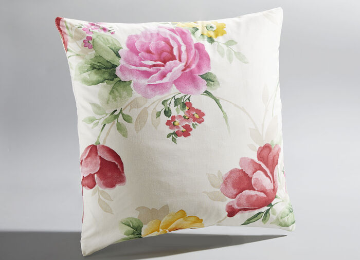 Tagesdecke und Kissenbezüge mit Blumenmotiv NATUR-MULTI