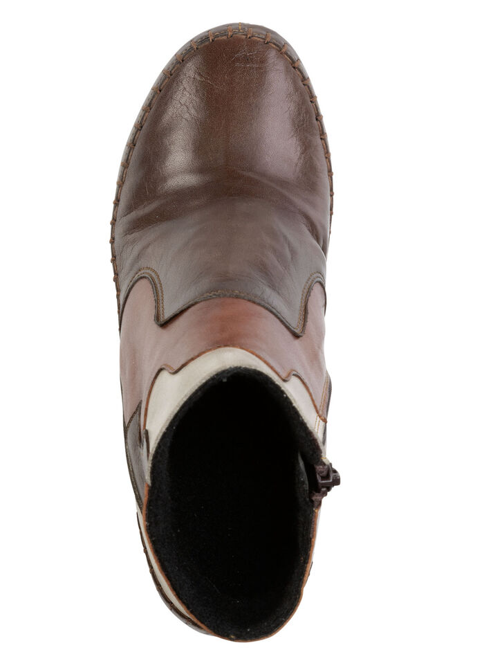 Gemini, modische Damen-Stiefeletten, Winterschuhe, Weite G, mit Reissverschluss BRAUN-KIESEL