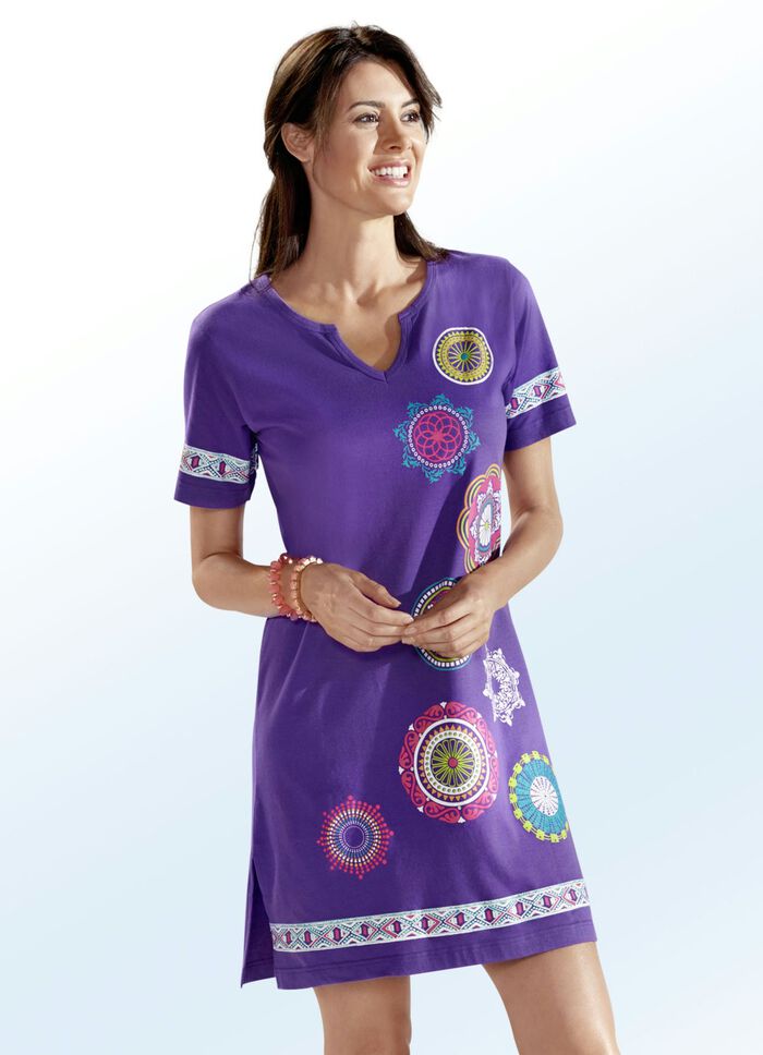 Zweierpack Longshirts mit platziertem Druckdessin 