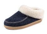 Laurina Hausschuh mit kuscheligem Pl&uuml;schkragen 