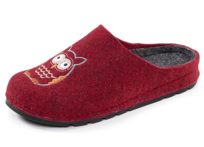 Klassische Damen-Hausschuhe, aus Filzmaterial 