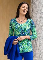 Shirt mit farbbrillantem Alloverdruck 