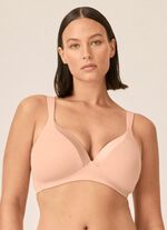  Naturana BH mit Satinblende am D&eacute;collet&eacute; 