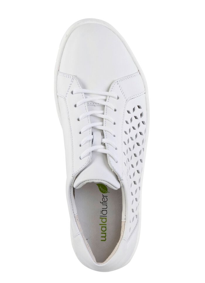 Waldl&auml;ufer, sommerliche Damen-Sneaker, Weite H, mit herausnehmbarem Fussbett WEISS
