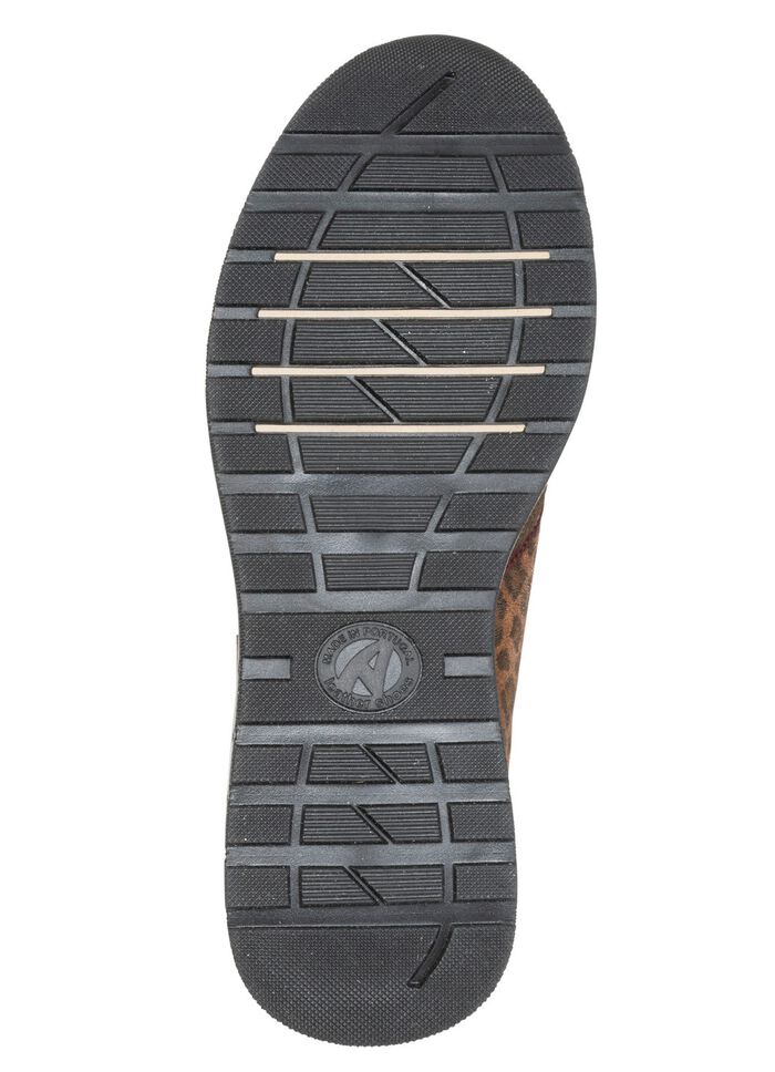 ELENA EDEN, trendige Damen-Sneaker, Weite H, mit herausnehmbarem Fussbett BRAUN-BUNT