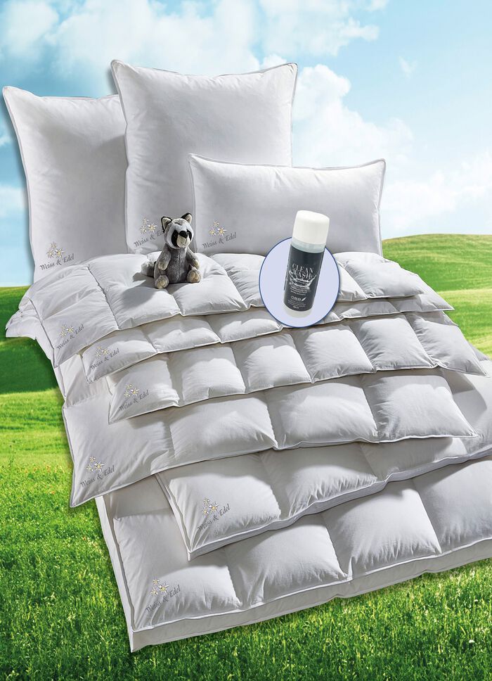 Wunderbare Daunendecken-Serie Weiss & Edel von OBB, hergestellt in Deutschland 