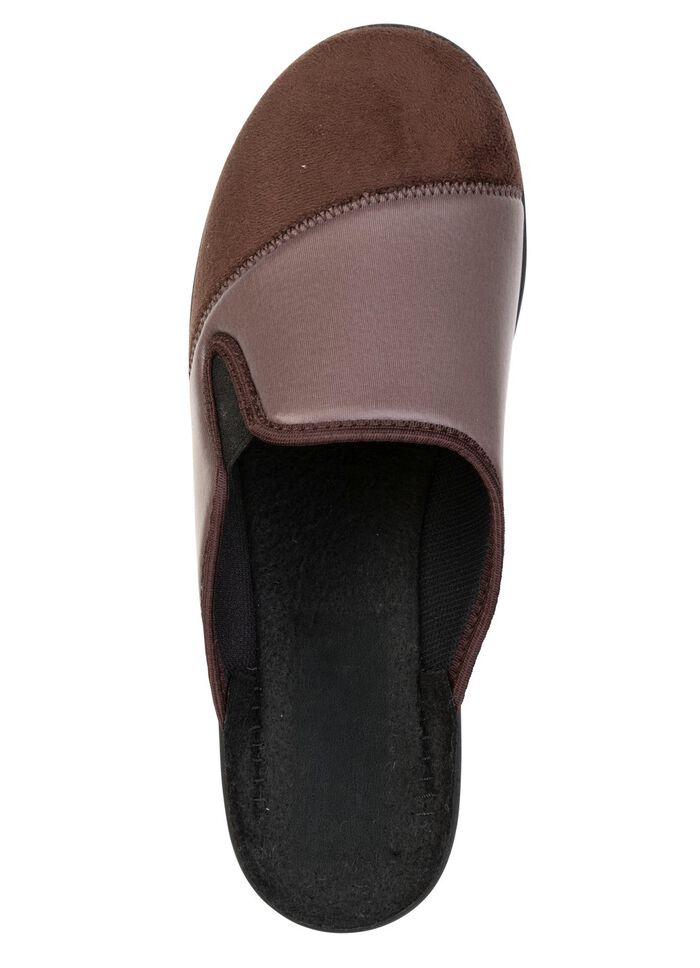 Bequeme Herren-Hausschuhe, Weite H, mit Gummizug 