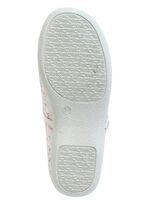 Spangenschuh mit floralem Muster WEISS