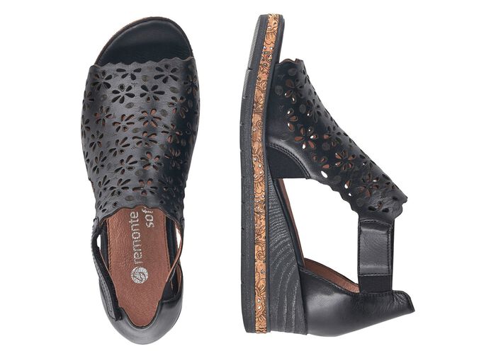 Sandale mit Klettverschluss SCHWARZ