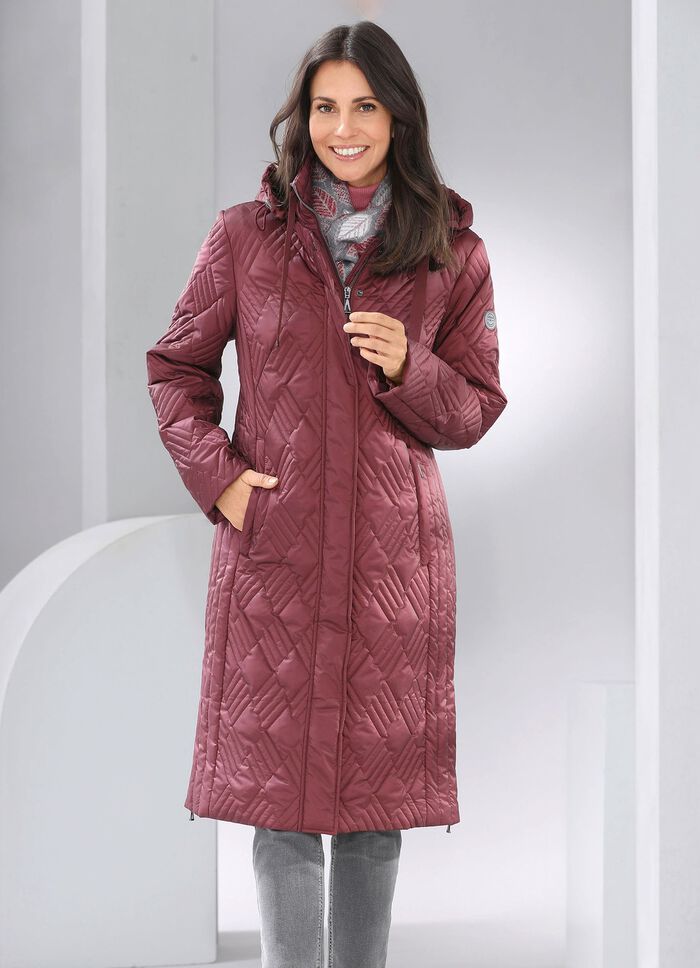 Mantel mit interessantem Stepp KASTANIE