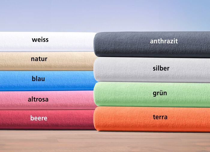 Kuschelweiche Spannbettt&uuml;cher aus hochwertigem Nicki-Velours WEISS