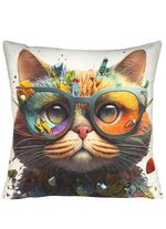 Kissenbezug mit Katzen-Motiv 