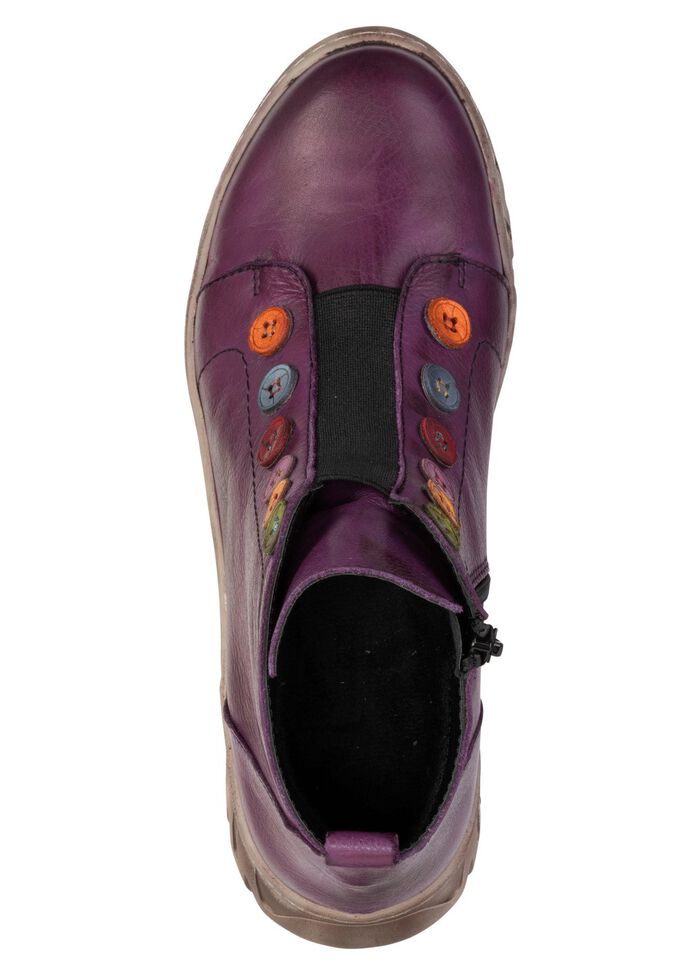 Gemini, trendige Damen-Stiefeletten, Winterschuhe, Weite G, mit herausnehmbarem Fussbett LILA