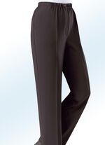 Hose mit eingearbeiteter Tresortasche DUNKELBRAUN