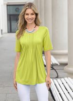 Unifarbene Shirt-Tunika 