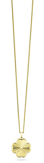 Kleeblatt-Anh&auml;nger aus Gold 