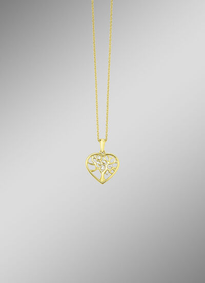 Vergoldeter Anhänger mit Zirkonia 