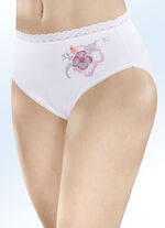 Slip mit buntem Blumenmotiv