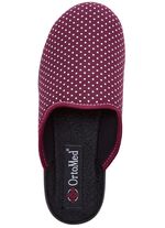 Zweierpack Pantoffeln aus gepunktetem Textilmaterial 