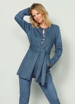 Blazer mit Nietenzier an den &Auml;rmelabschl&uuml;ssen 