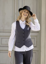 Weste mit Nadelstreifen 