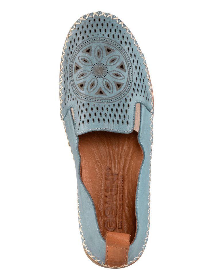 Gemini, sommerliche Damen-Slipper, Weite G, mit herausnehmbarem Fussbett 