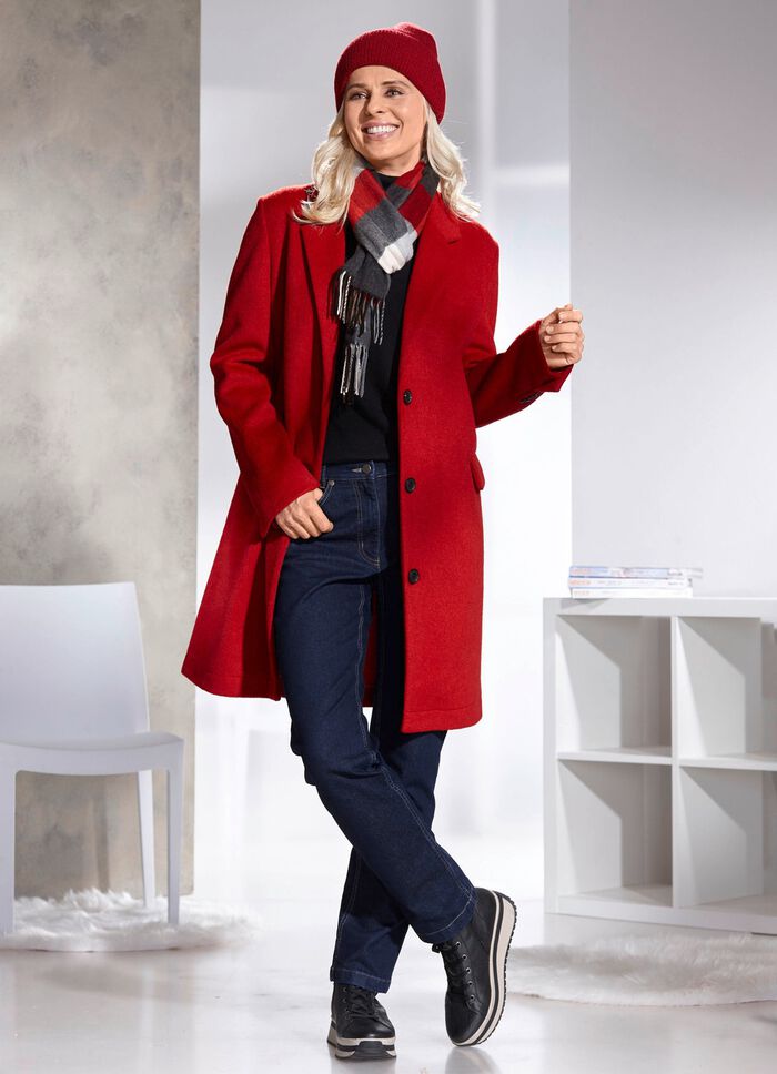 Kurzmantel mit Reverskragen 