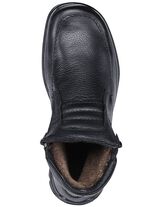 GINO GALANTE, gef&uuml;tterte Herren-Boots, Winterschuhe, mit Lammfell SCHWARZ