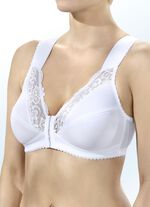 BH in Weiss, mit Elastikspitze am Dekollet&eacute; 