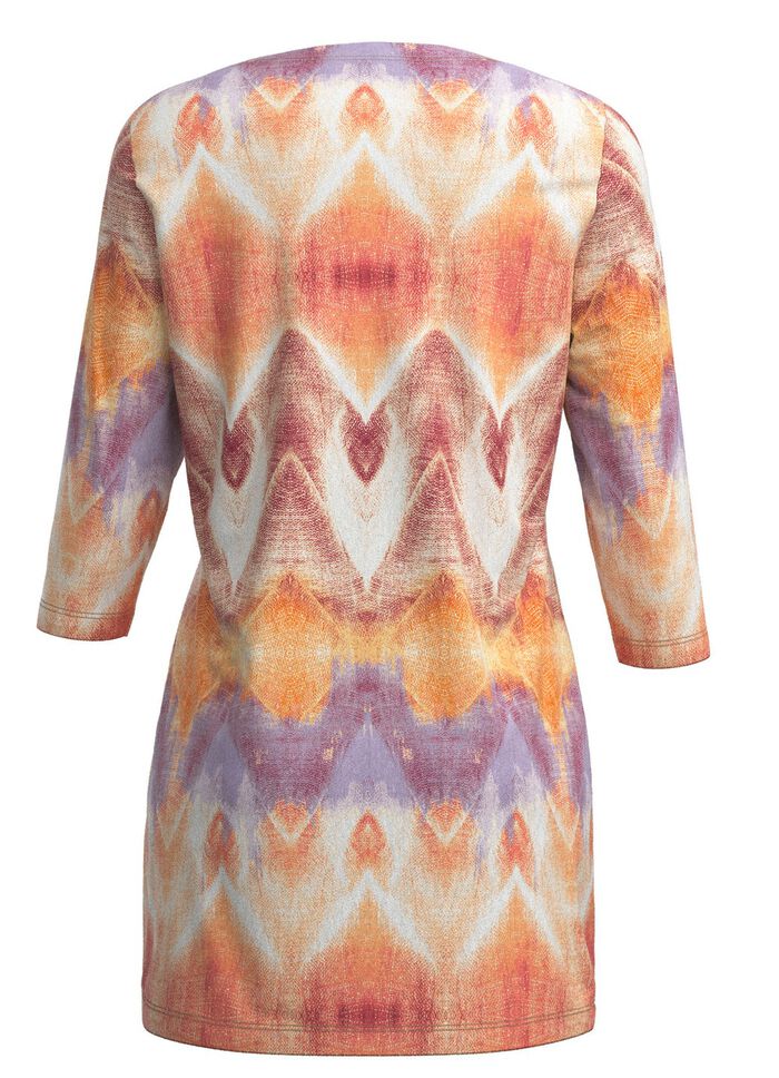 Strick-Tunika in bedrucktem Feinstrick 