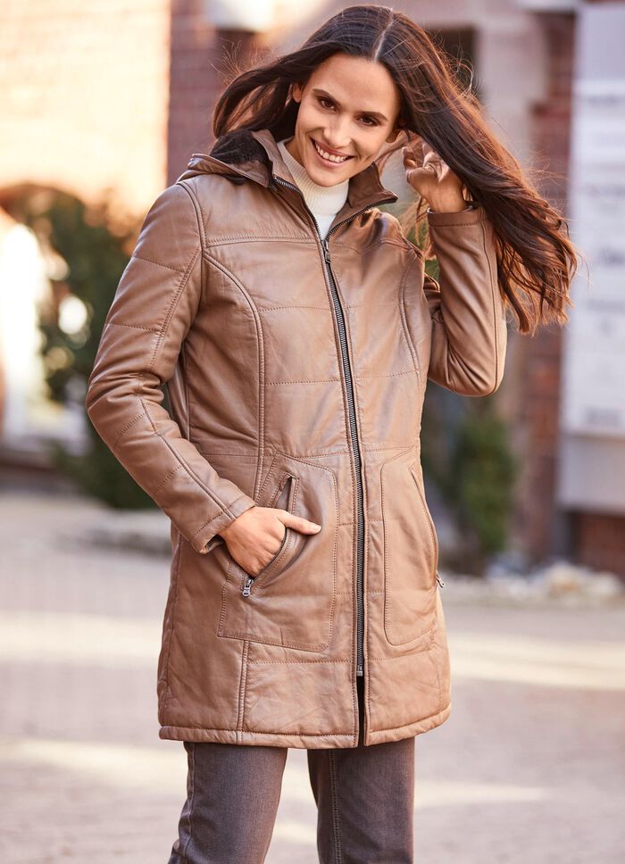 Lederkurzmantel von &laquo;Caminari&raquo; 