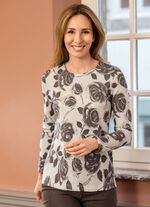 Pullover in Feinstrick mit Glitzer 
