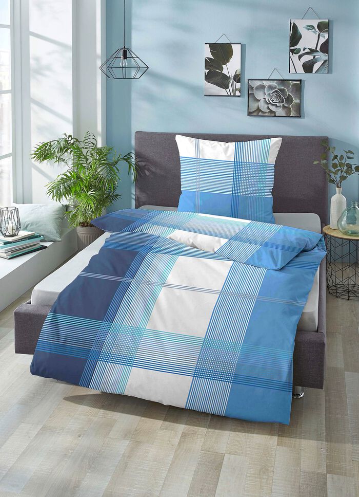 Bettw&auml;sche-Garnitur Made in Germany BLAU