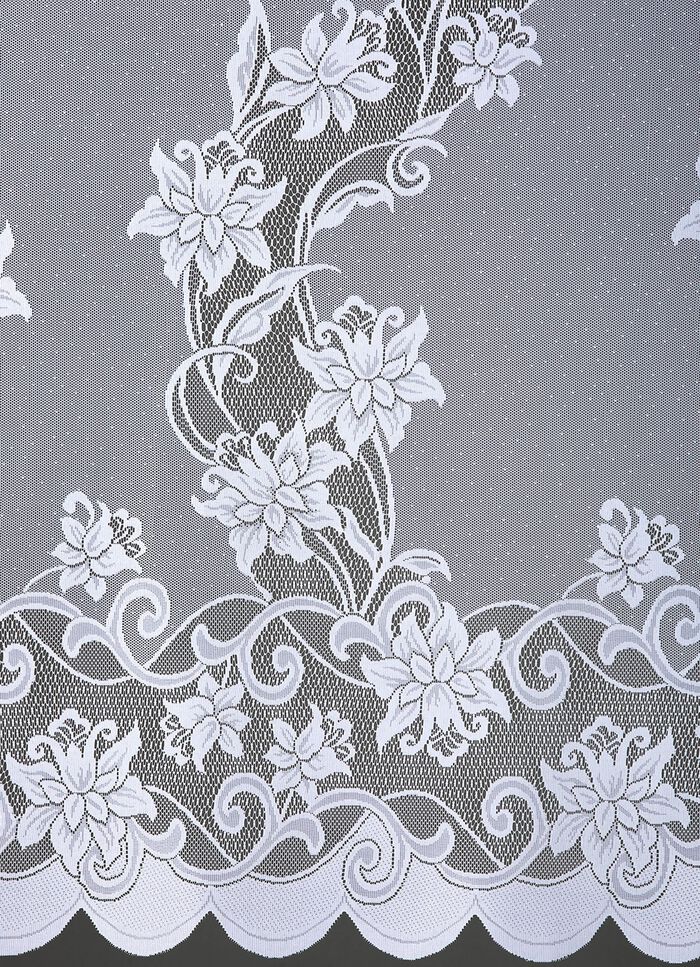 Langvorhang mit Faltenband 