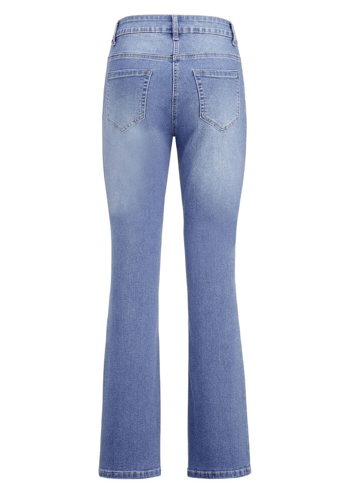 Jeans mit leicht ausgestellter Beinweite HELLBLAU