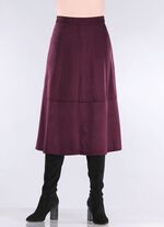 Samtweicher Rock in Wildleder-Optik BORDEAUX