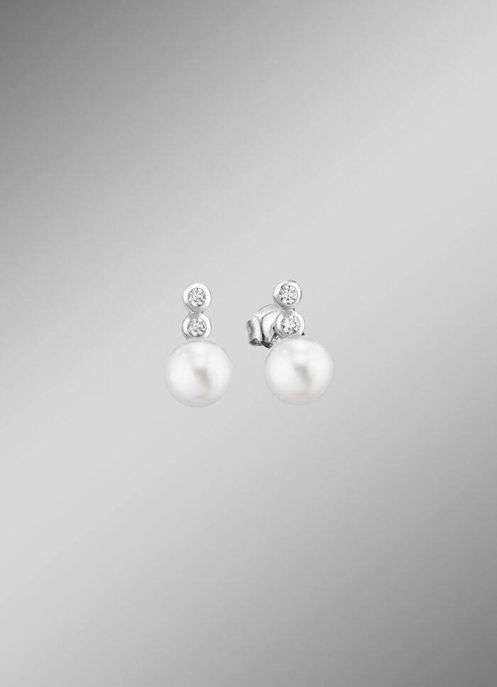 Ohrstecker mit S&uuml;sswasser-Zuchtperlen 