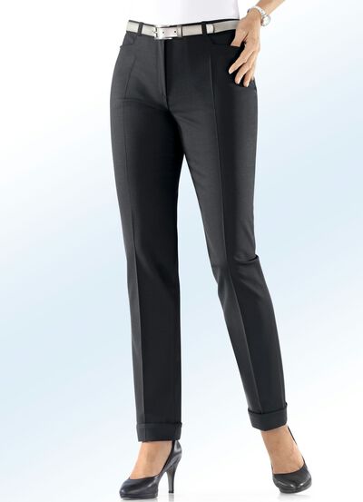 Hose mit trendigen Aufschlägen 