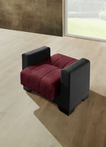 Moderne Polstermöbel  SCHW.-BORDEAUX